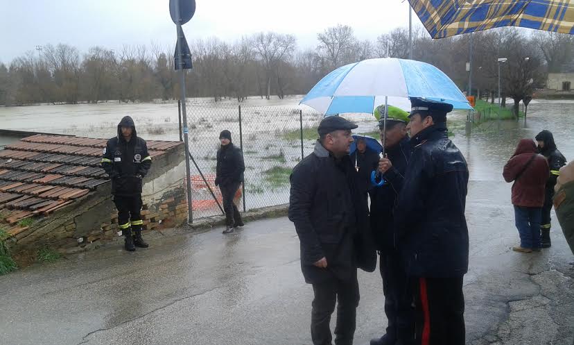 MALTEMPO; DI LORITO: IL LIVELLO DEL FIUME E\' STAZIONARIO, MA SE NECESSARIO SIAMO PRONTI AD EVACUARE LE ZONE PIU\' A RISCHIO