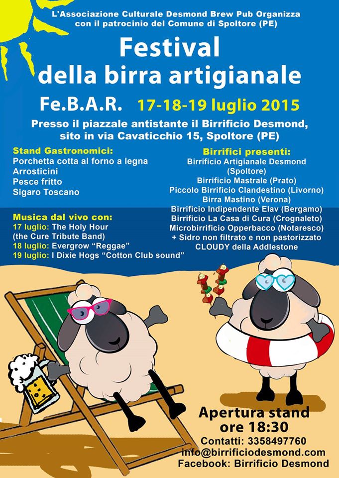 FESTIVAL BIRRAI ARTIGIANALI RIUNITI DAL 17 AL 19 LUGLIO PRESSO IL BIRRIFICIO DESMOND