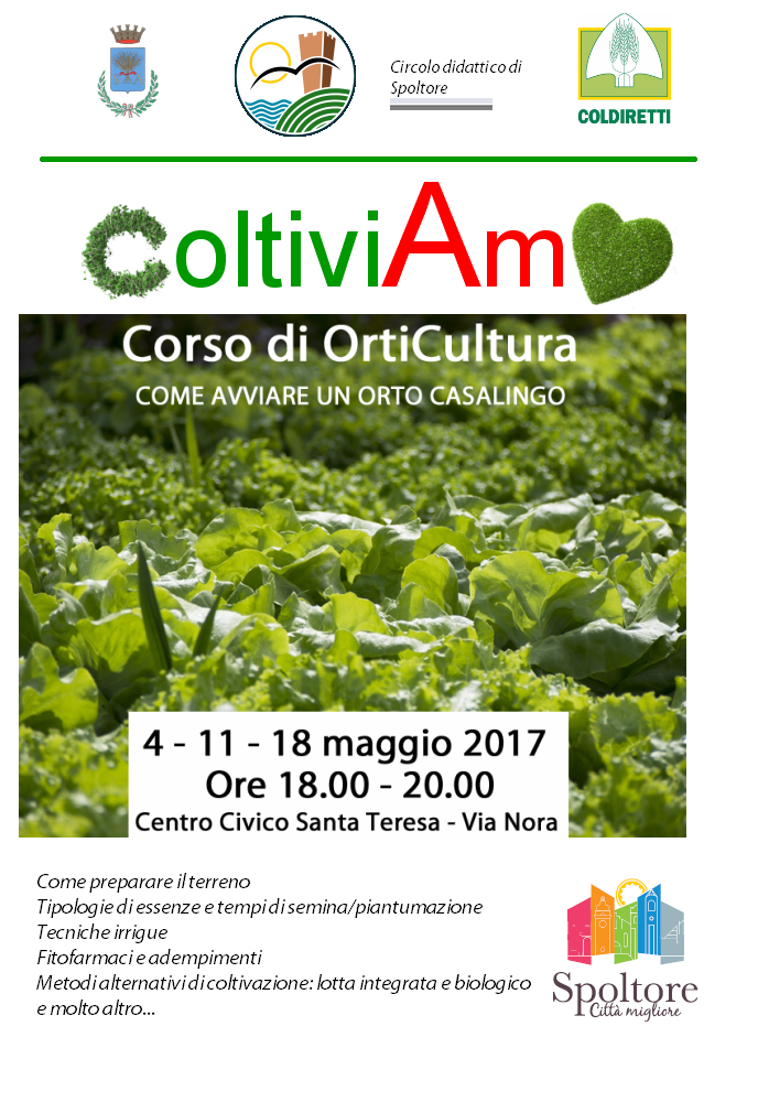 ColtiviAmo, corsi di ortiCultura per tutti