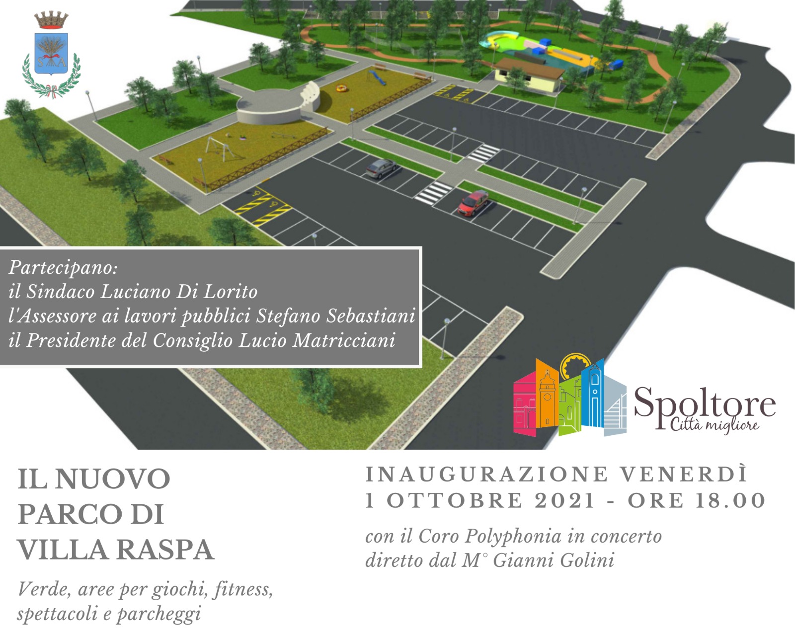 Inaugurazione nuovo parco di Villa Raspa